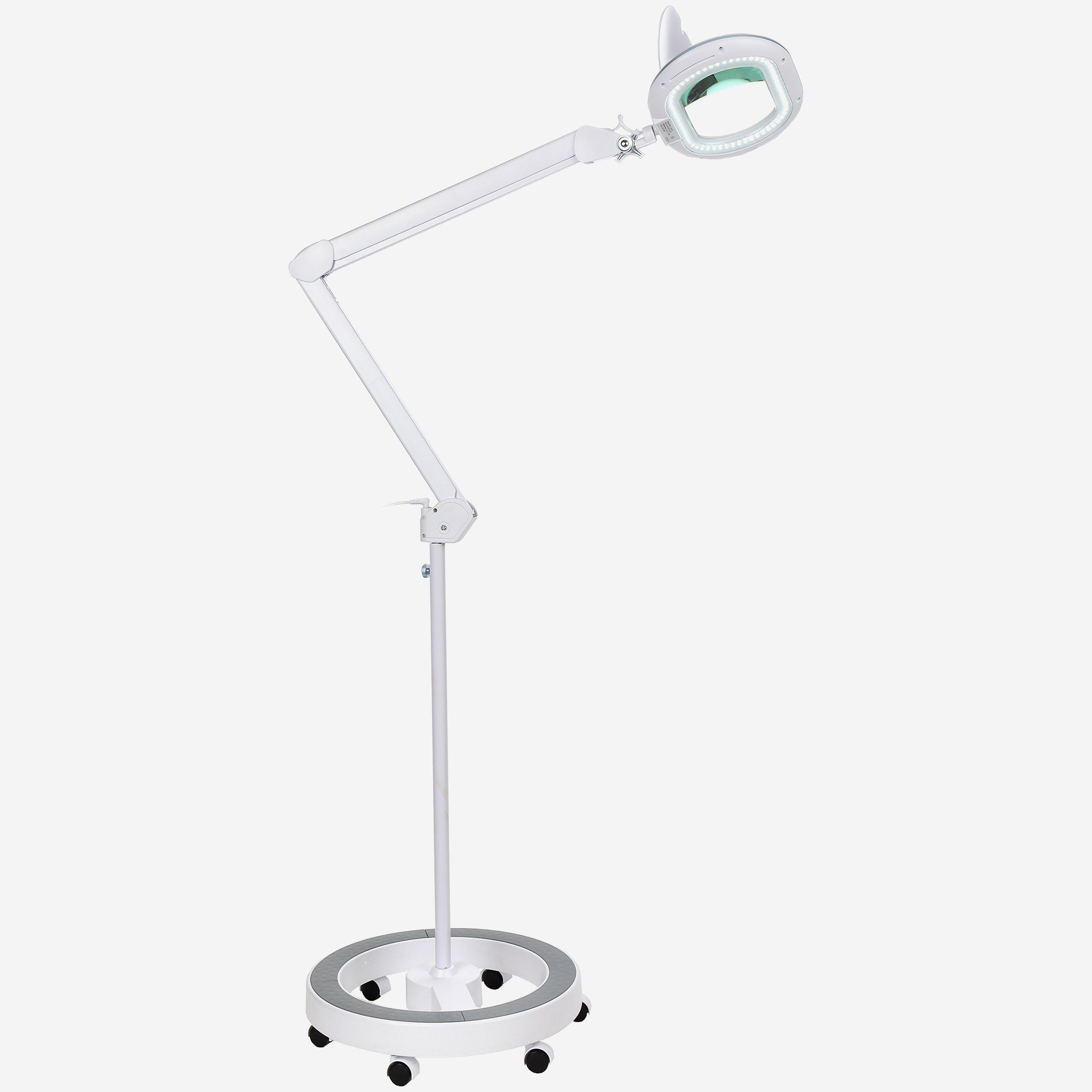 Lightview Xl Magnifying Glass Lamp W Rolling Stand Bright for measurements 2560 X 2560