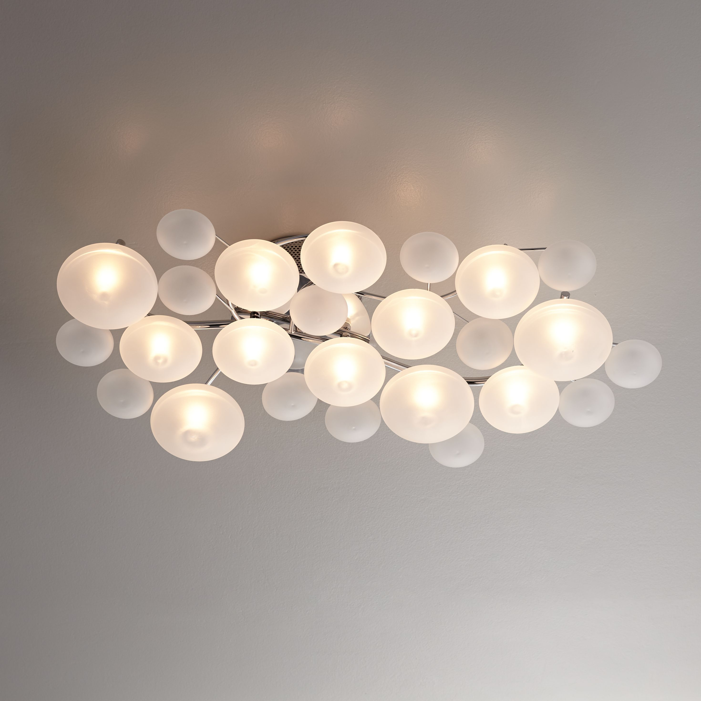 Lilypad Etched Modern Possini Euro Ceiling Light Fixture for proportions 2940 X 2940