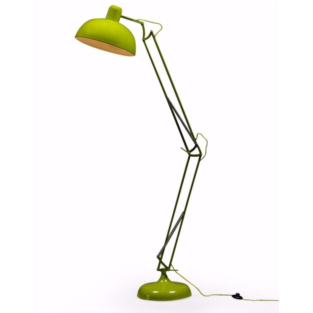 Lime Green Extra Large Classic Desk Style Floor Lamp throughout size 1057 X 1057