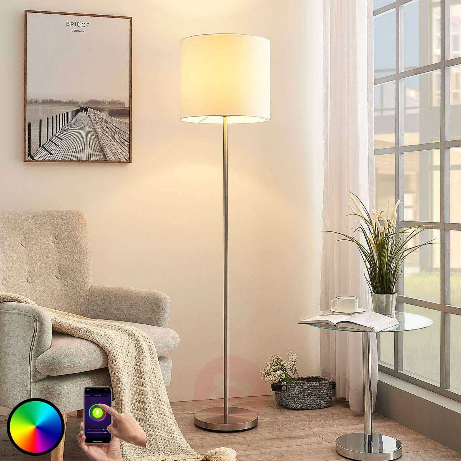 Lind Smart Led Floor Lamp Everly App Rgb with regard to size 1600 X 1600