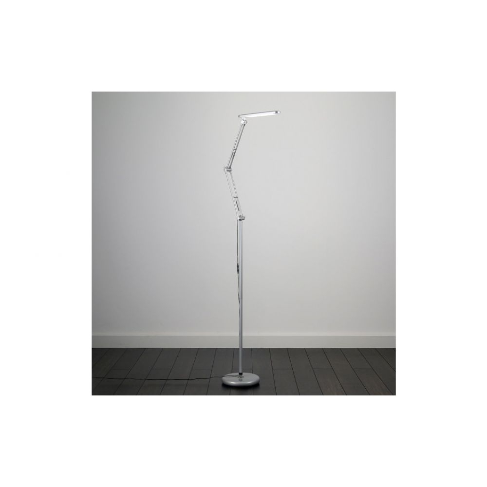 Linea Adjustable Silver Led Task Floor Lamp pertaining to sizing 1000 X 1000