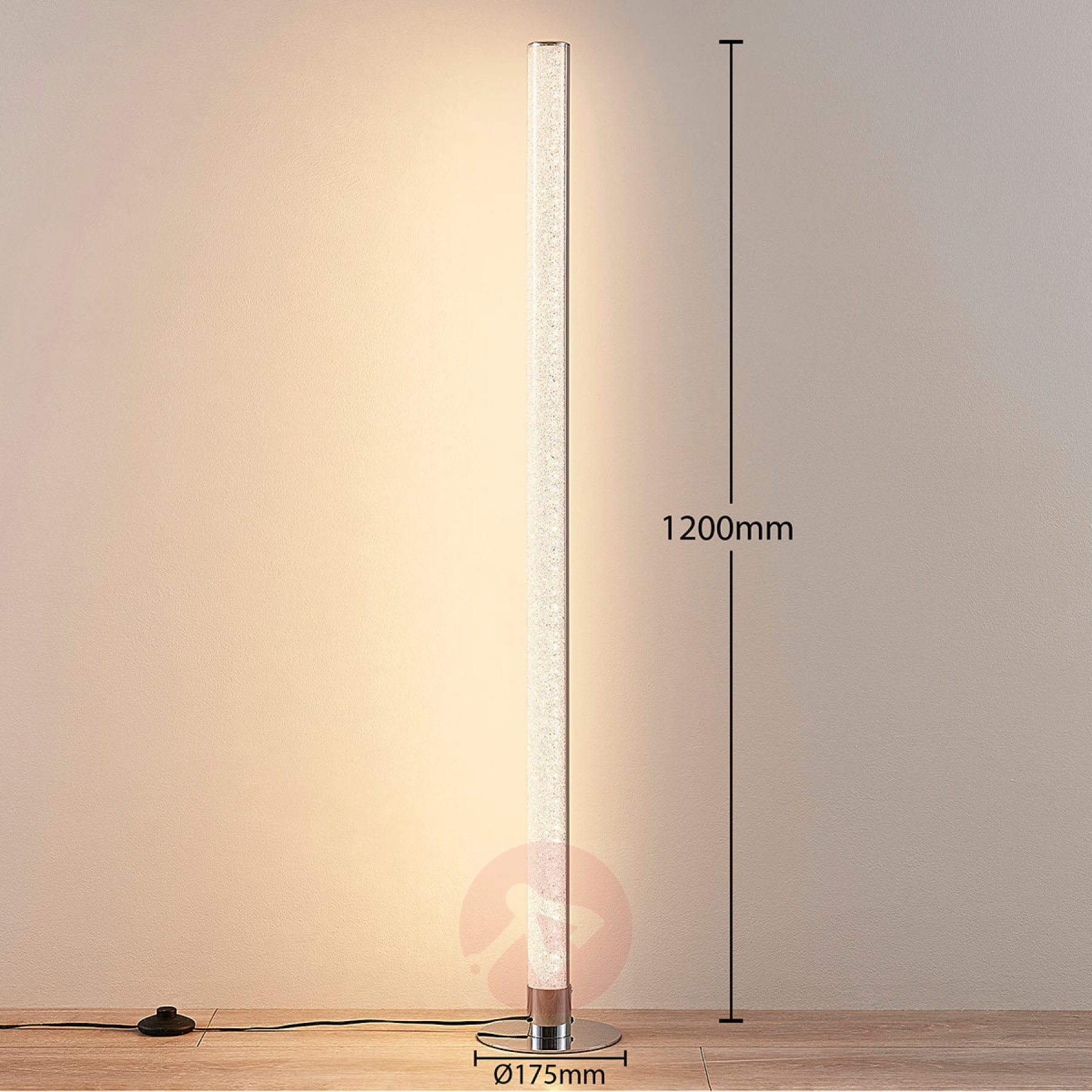 Linear Led Rgb Floor Lamp Hadis Dimmable within proportions 1800 X 1800