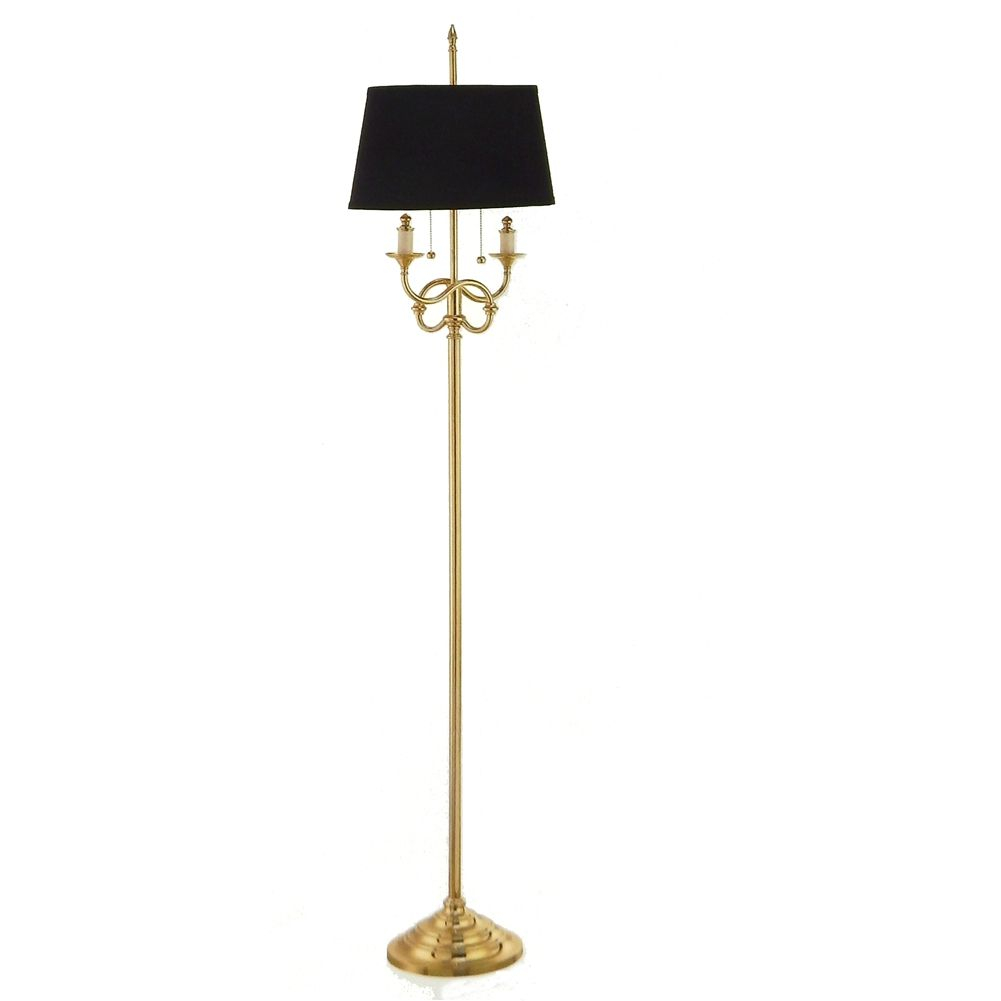 Lite Master Leighton Classic Twist Floor Lamp In Polished with size 1001 X 1001