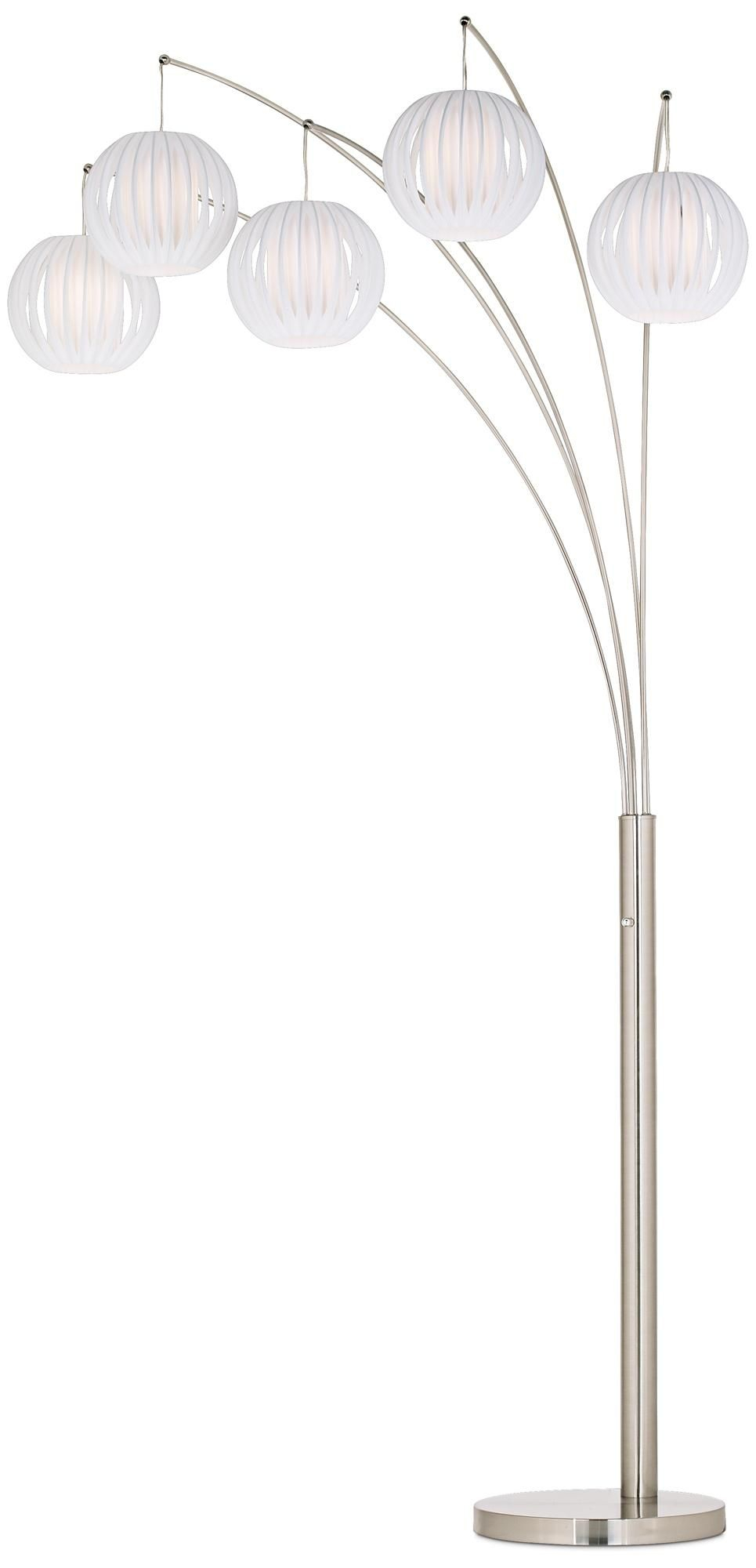 Lite Source Deion 5 Light Hanging Arc Floor Lamp K6572 within measurements 965 X 2000