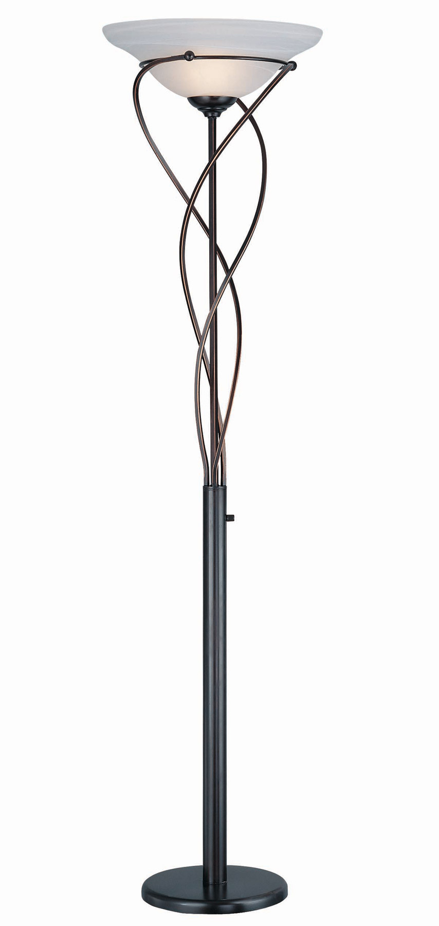 Lite Source Ls 9640dbrz Majesty Torchiere Floor Lamp inside sizing 854 X 1800