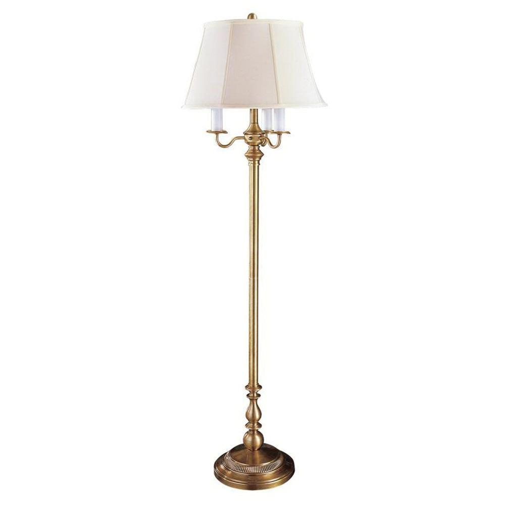 Litemaster F779ab Sl Floor Lamp Antique Brass Table for dimensions 1000 X 1000