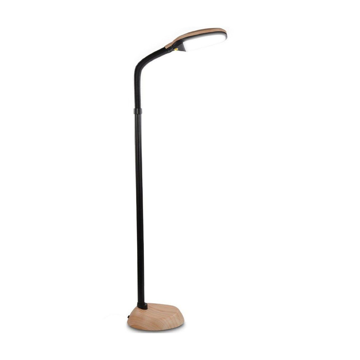 Litespan Bright Led Reading Floor Lamp Standing Dims throughout measurements 1210 X 1210