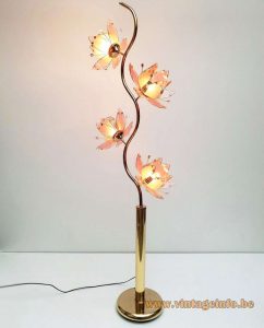 Lotus Flowers Floor Lamp Vintage Info All About Vintage for size 934 X 1160