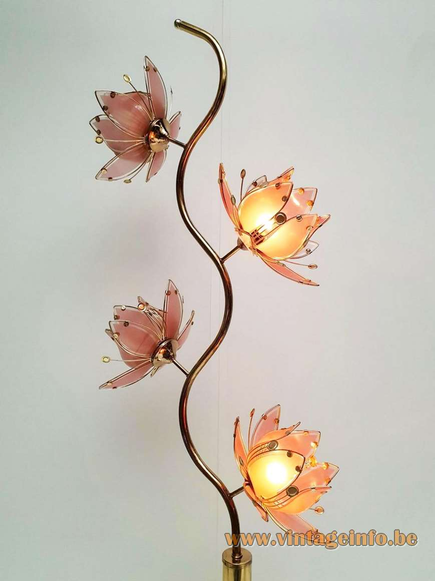 Lotus Flowers Floor Lamp Vintage Info All About Vintage in proportions 869 X 1160