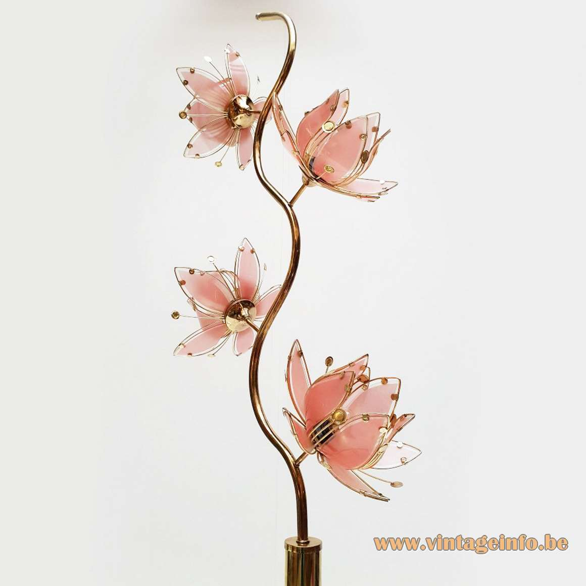 Lotus Flowers Floor Lamp Vintage Info All About Vintage in sizing 1160 X 1160