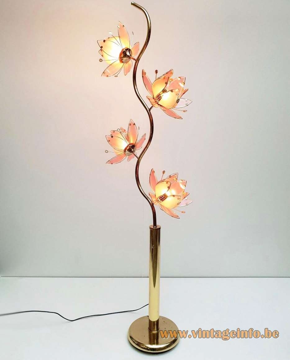 Lotus Flowers Floor Lamp Vintage Info All About Vintage intended for dimensions 934 X 1160