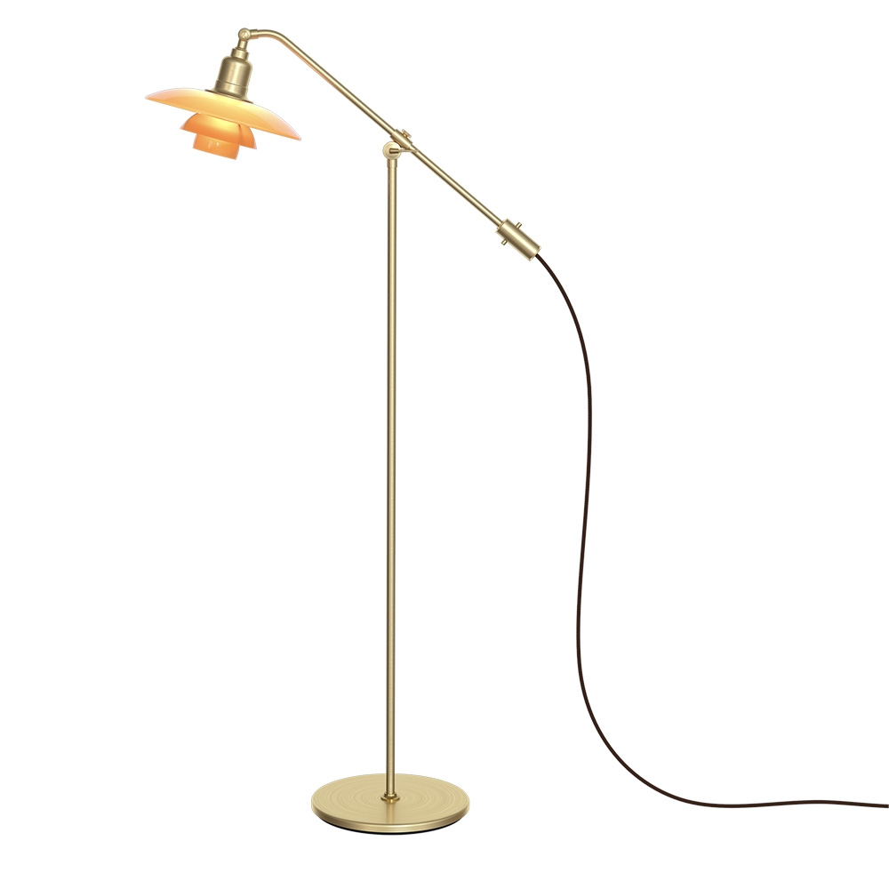 Louis Poulsen Ph 32 Amber Coloured Glass Water Pump Floor Lamp Limited Edition inside sizing 1000 X 1000