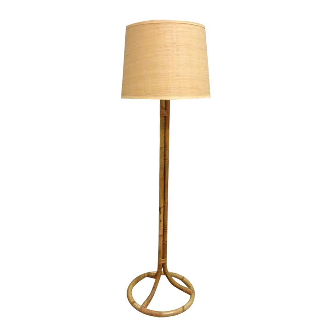 Louis Sognot Rattan Floor Lamp Image 1 Of 7 Floor Lamp within dimensions 1130 X 1130