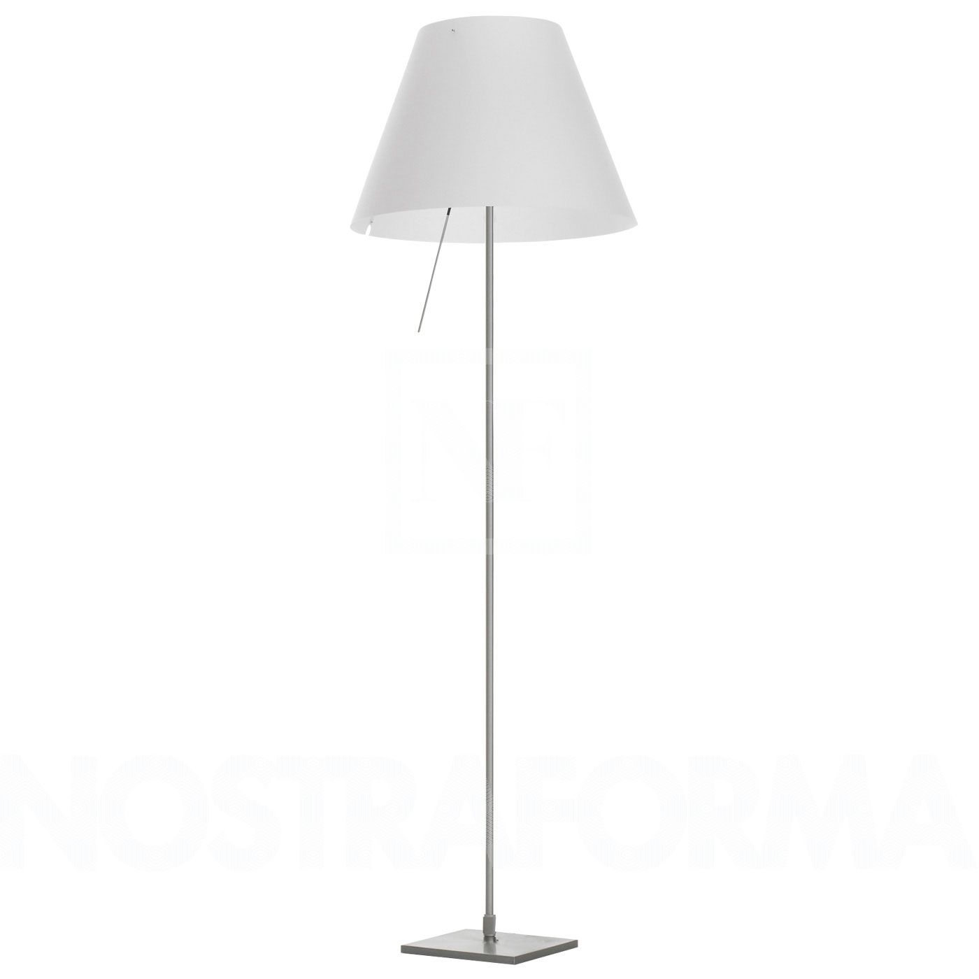 Luceplan Costanza 153 Aluminium Floor Lamp intended for size 1400 X 1400