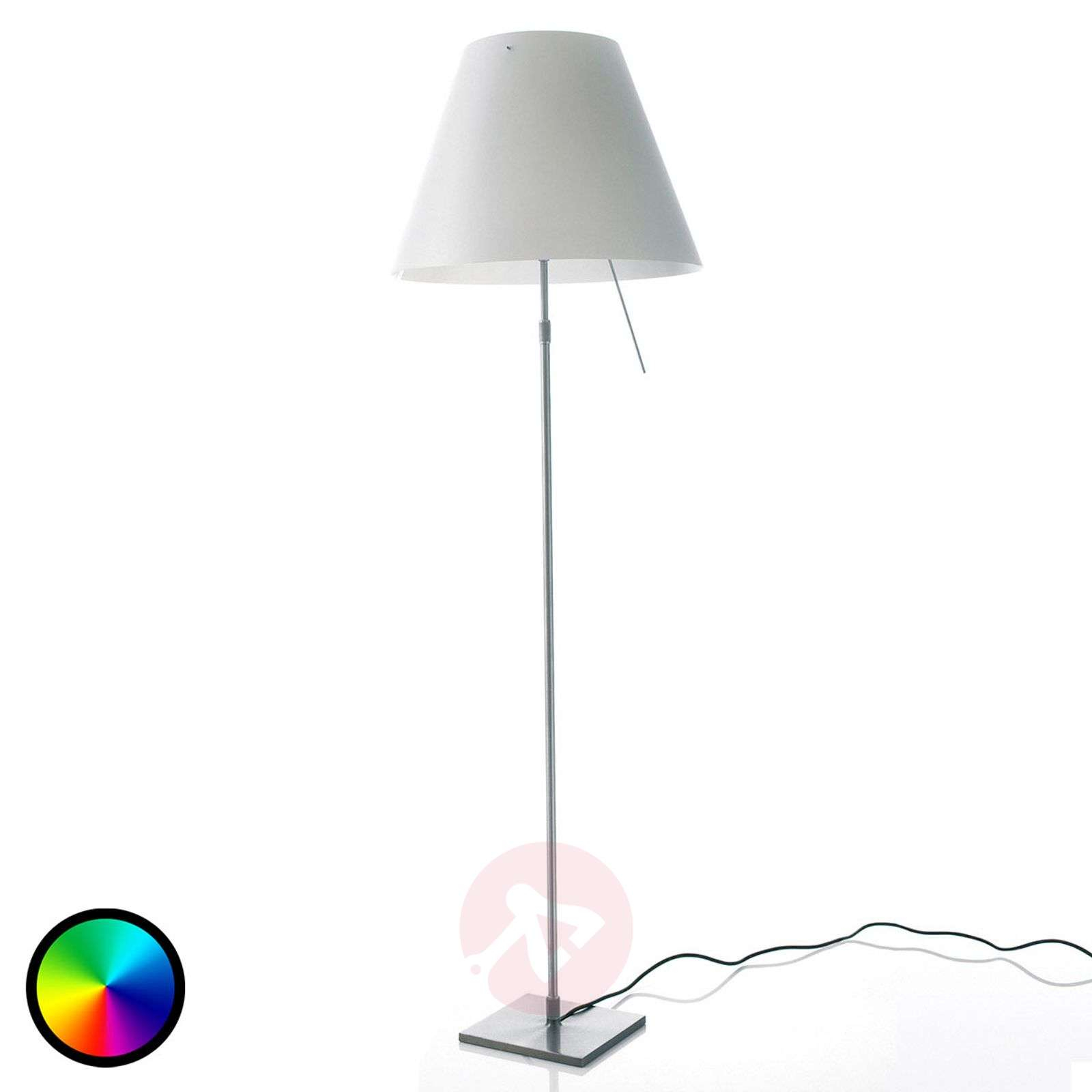 Luceplan Costanza Floor Lamp With Philips Hue Bulb in measurements 1600 X 1600