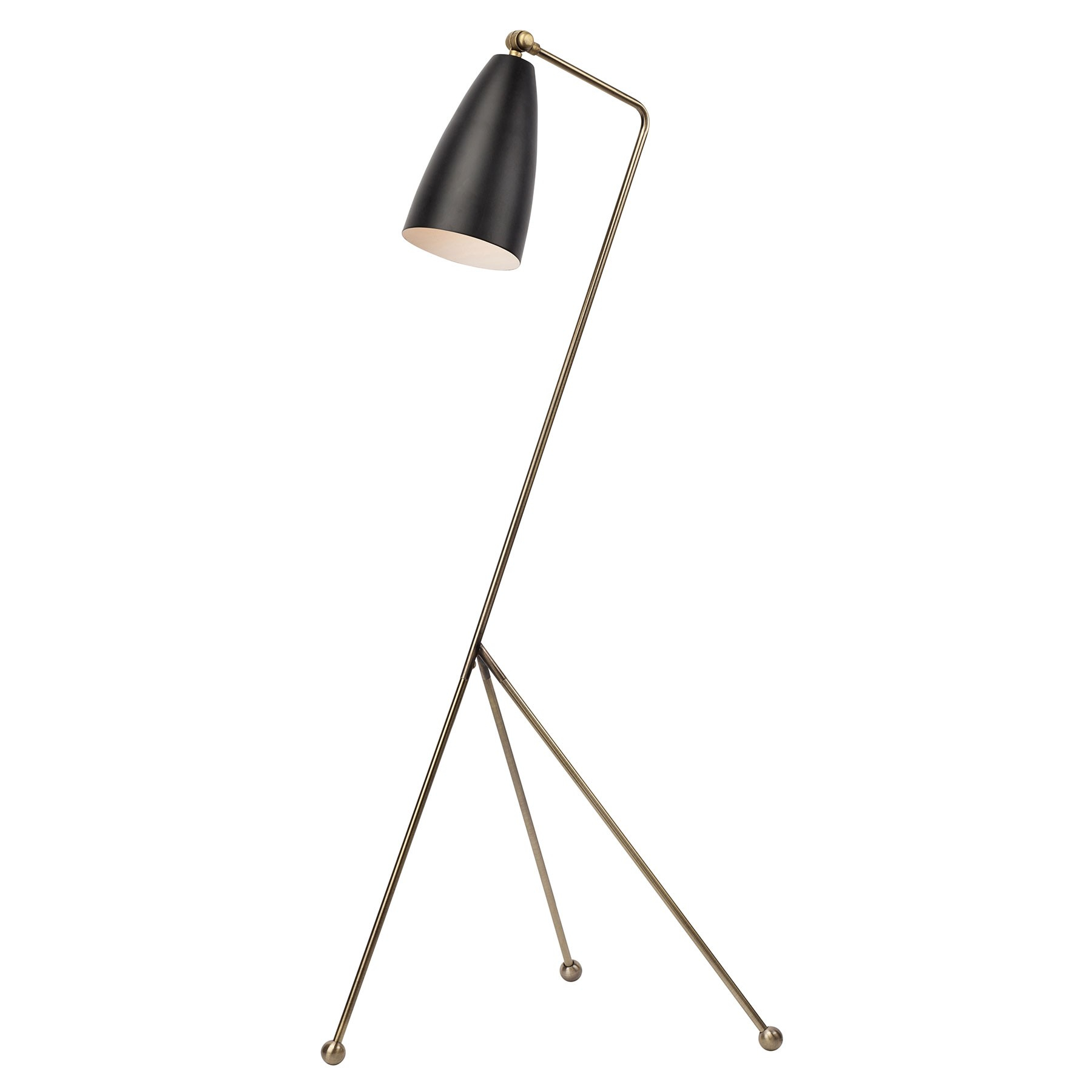 Lucille Floor Lamp Brass Black inside size 1800 X 1800