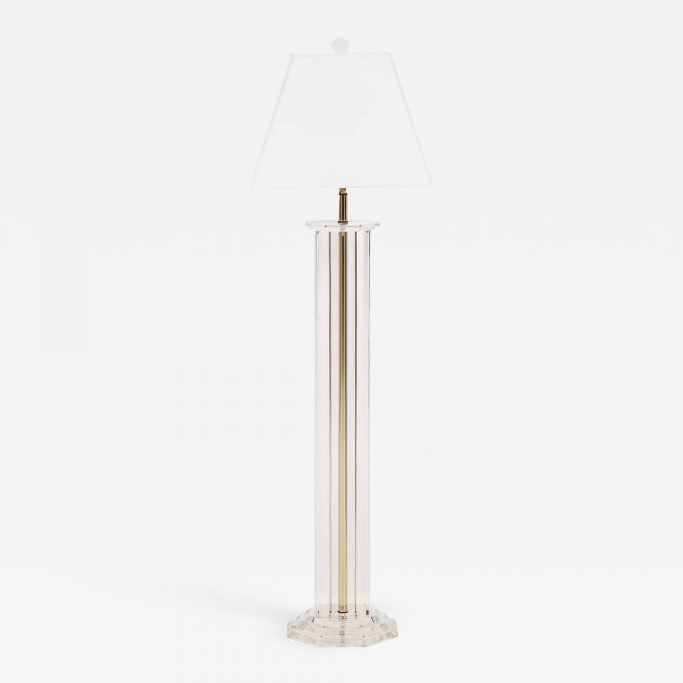 Lucite Floor Lamp intended for sizing 1400 X 1400