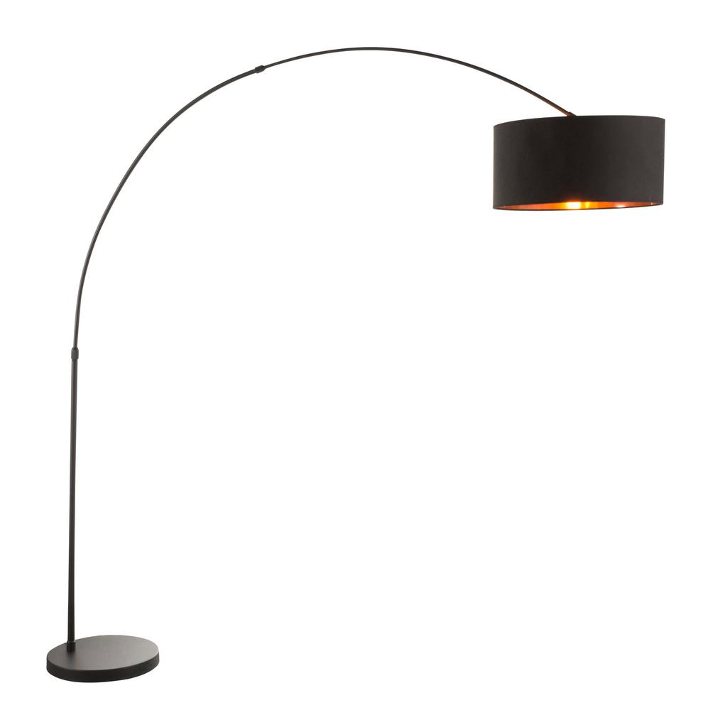 Lumisource Salon 76 In Black Metal Floor Lamp With Black And Copper Shade regarding dimensions 1000 X 1000