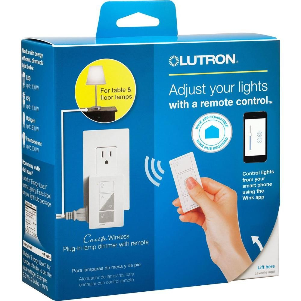 Lutron Caseta Wireless 300 Watt100 Watt Plug In Lamp Dimmer for proportions 1000 X 1000