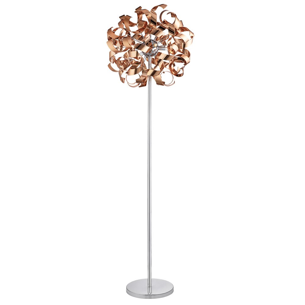 Lyndsay 4 Light Floor Lamp Rose Gold in measurements 1000 X 1000