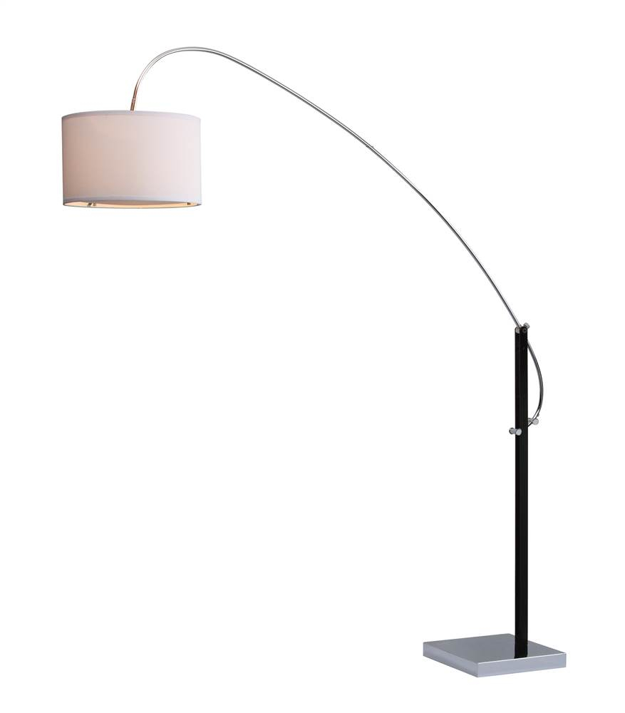 Lyra Adjustable Arc Floor Lamp In Chrome Id 3753770 in sizing 877 X 1000