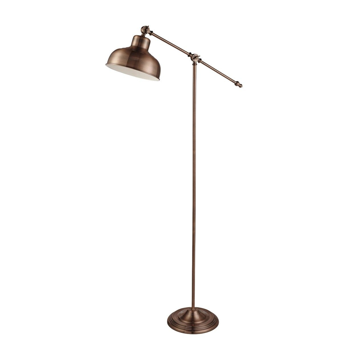 Macbeth Copper Adjustable Floor Lamp Industrial Floor inside proportions 1200 X 1200