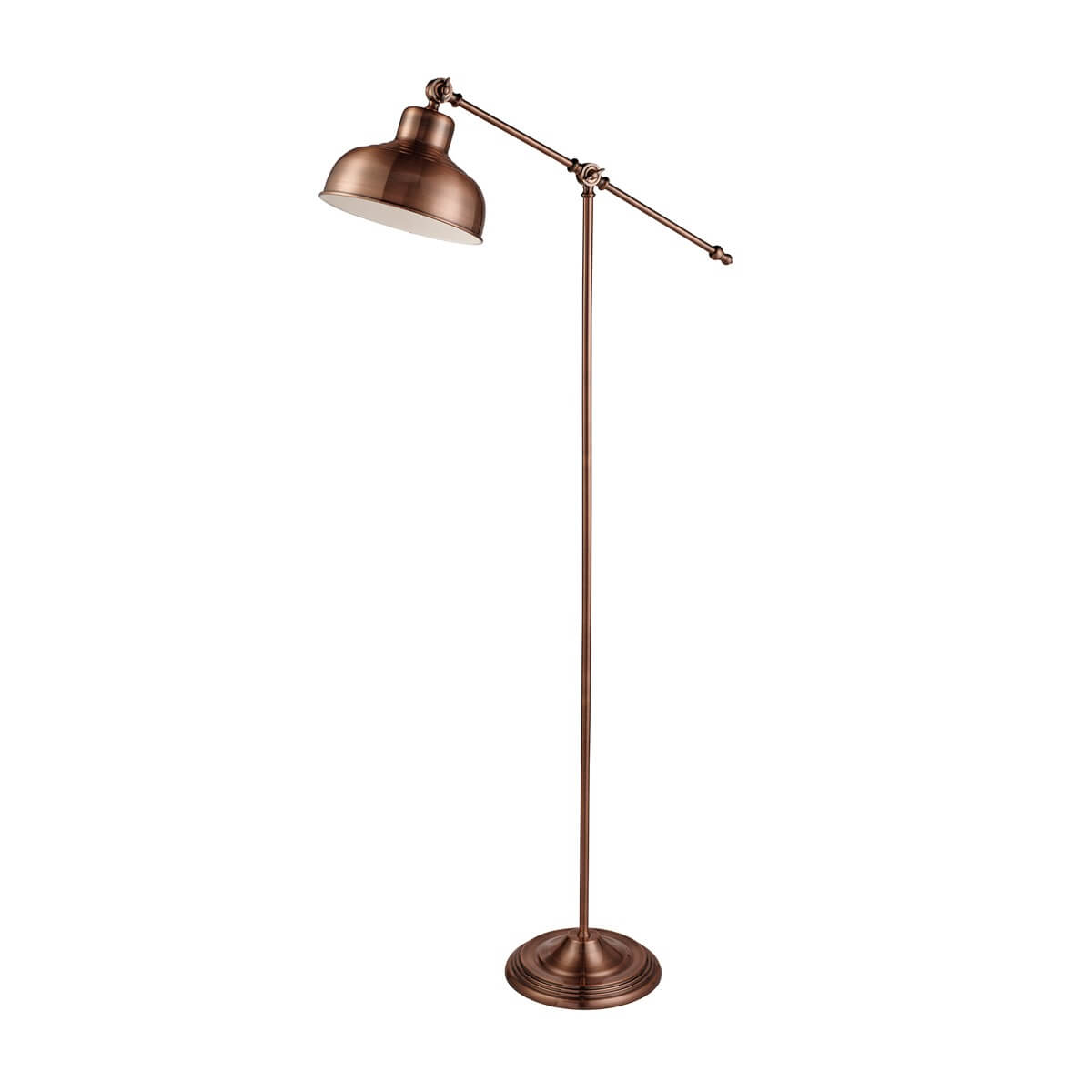 Macbeth Industrial Adjustable Floor Lamp Antique Copper regarding measurements 1200 X 1200