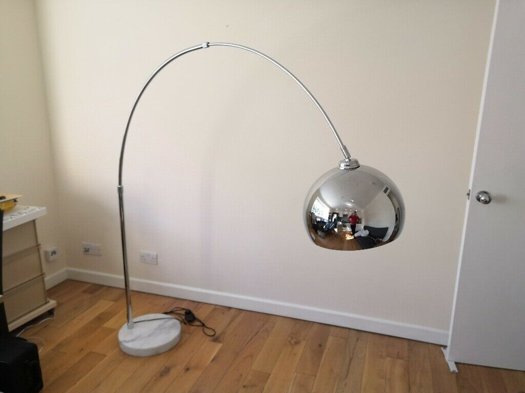 Made Bow Large Floor Lamp Chrome And White Marble Made Dot Com In North West London London Gumtree with measurements 1024 X 768