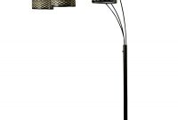 Madison Bronze 3 Arm Arch Floor Lamp With Mesh Metal Shades for measurements 1500 X 1500