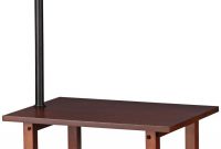 Madra Mission Style Mahogany End Table Floor Lamp in dimensions 850 X 2000