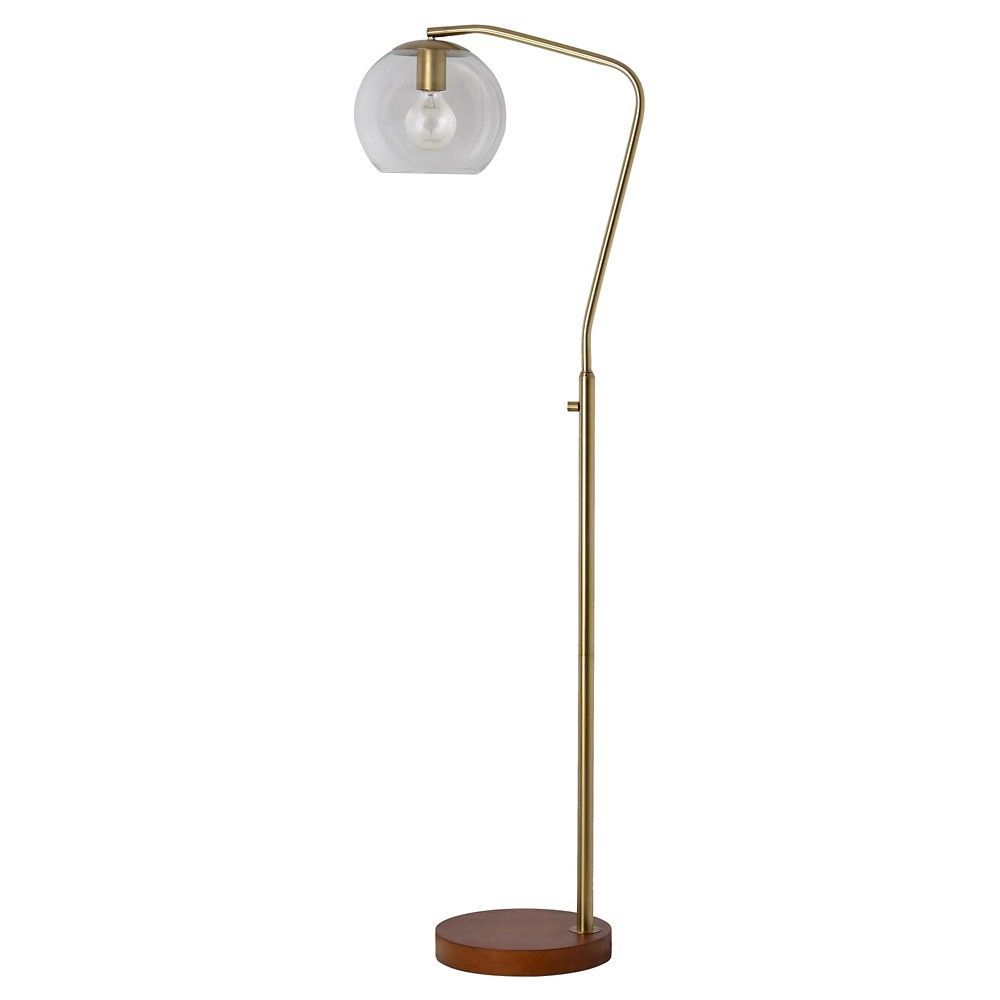 Madrot Glass Globe Floor Lamp Brass Lamp Only Project 62 in dimensions 1000 X 1000