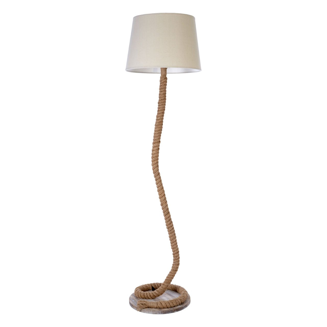 Maine Hemp Rope Floor Lamp With Natural Shade with measurements 1280 X 1280