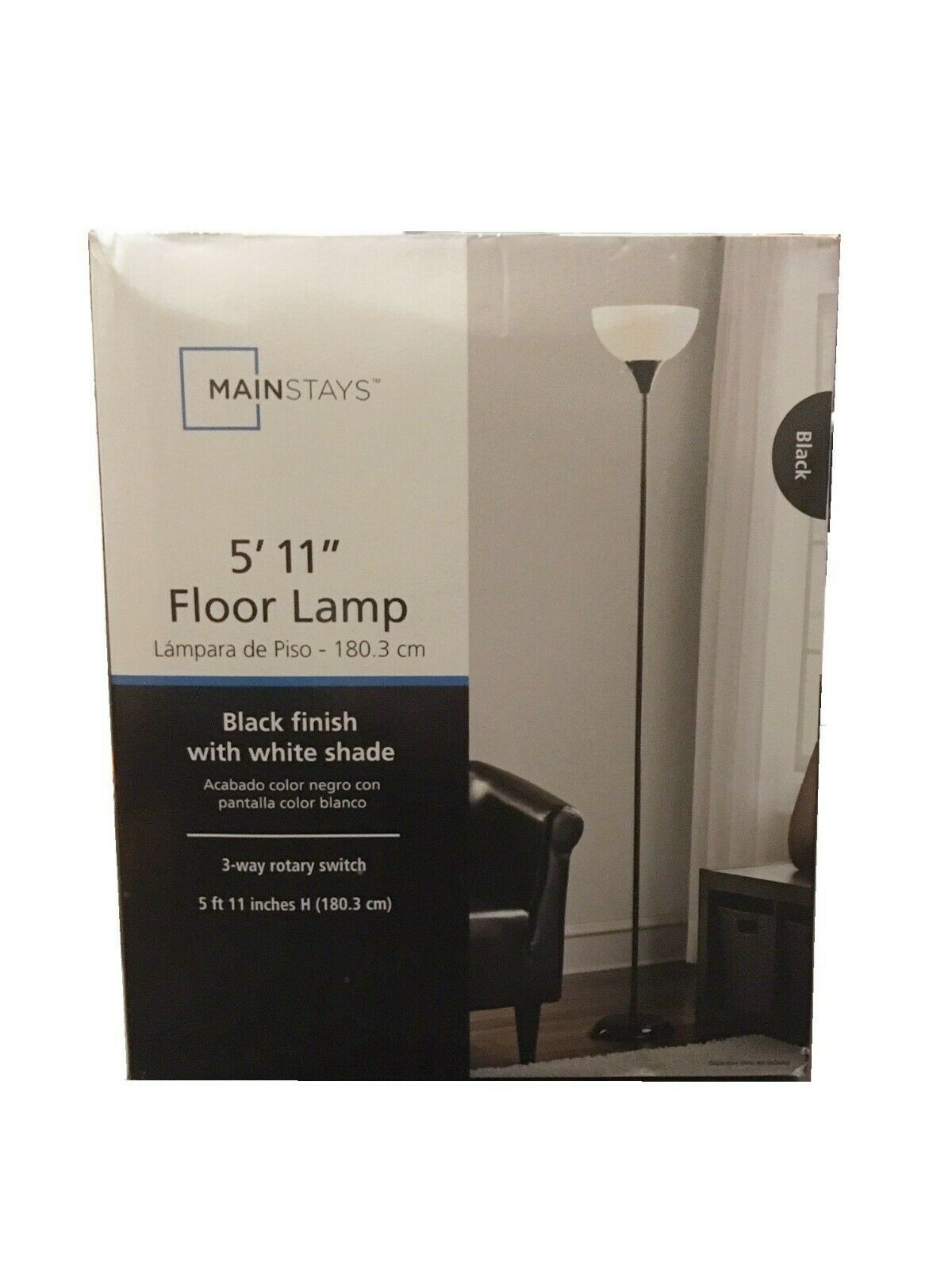 Mainstays 511 Black Floor Lamp for sizing 1200 X 1600