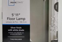 Mainstays 511 Floor Lamp Silver Tone Finish New pertaining to sizing 3024 X 4032