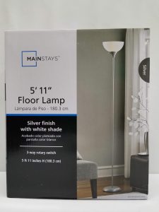 Mainstays 511 Floor Lamp Silver Tone Finish New regarding size 3024 X 4032