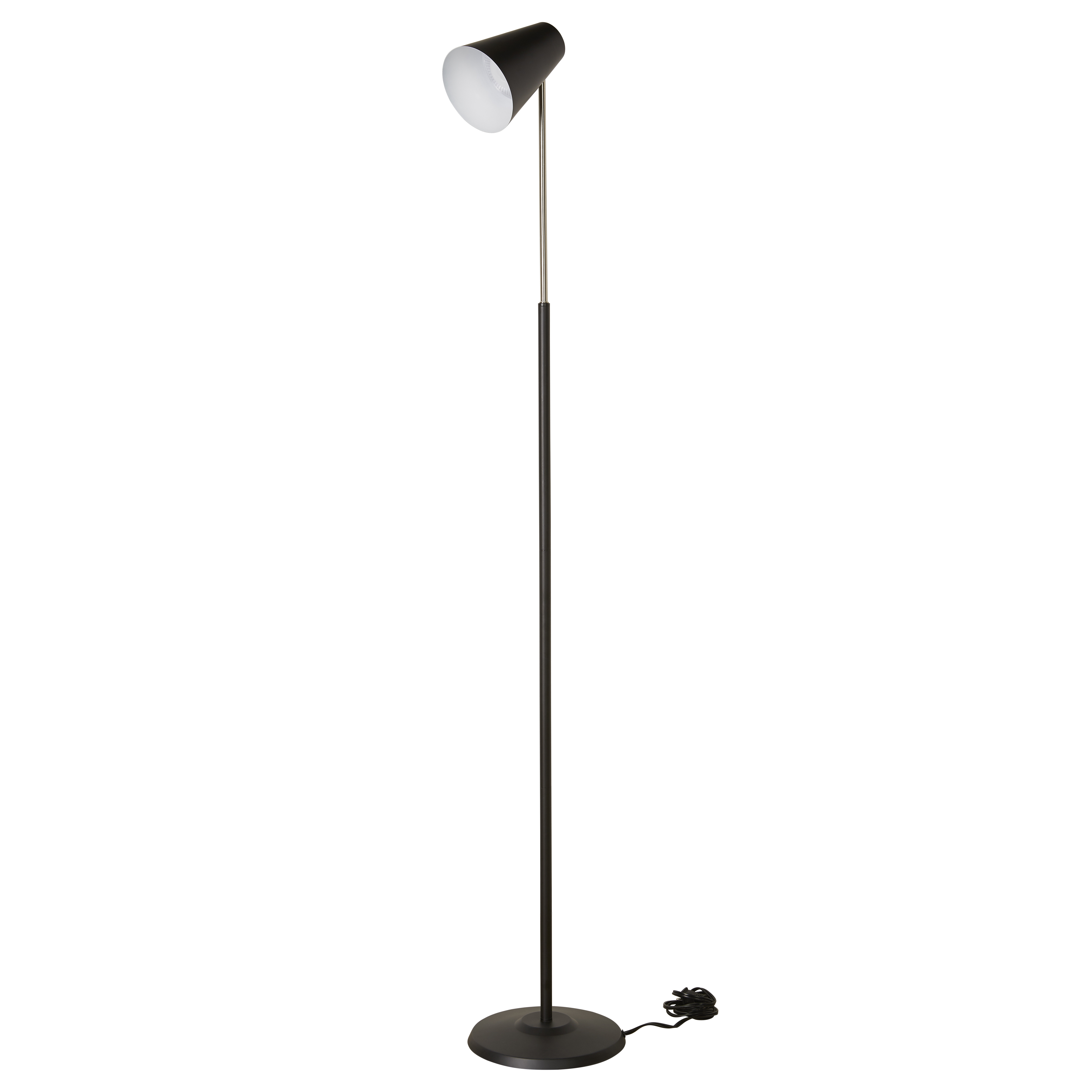 Mainstays 68 Led Metal Spotlight Task Floor Lamp Black Walmart inside measurements 5626 X 5626