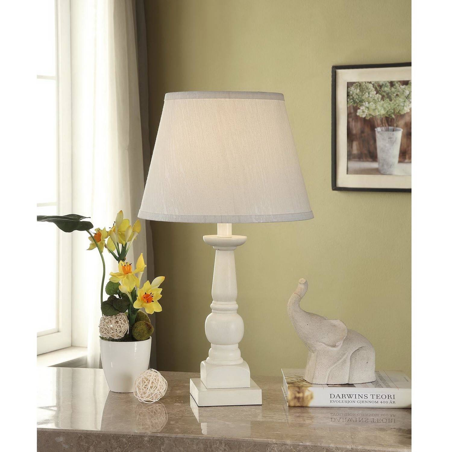 Mainstays Washed Finish Wood Table Lamp Base Shade Not throughout measurements 1500 X 1500