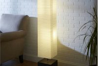 Mainstays White Rice Paper Floor Lamp With Dark Wood Base for measurements 1500 X 1500