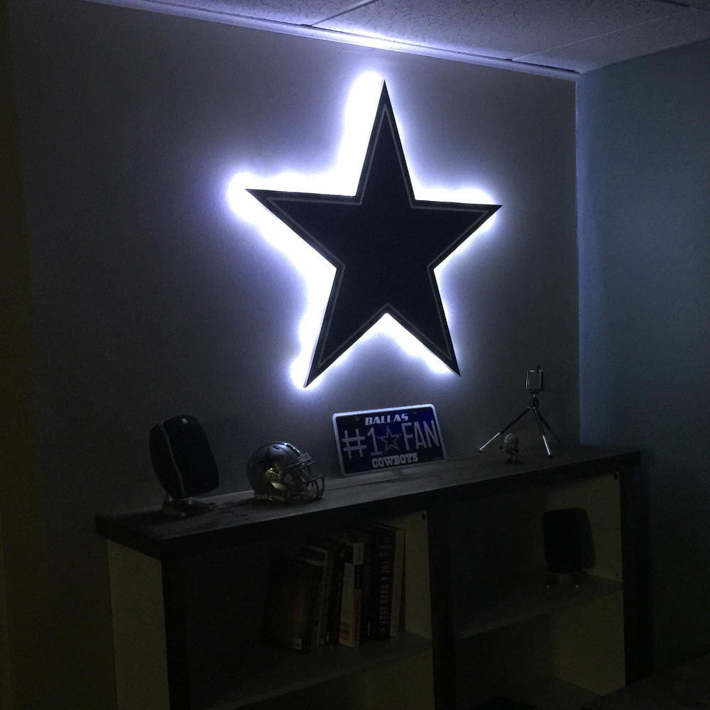 Make Stars Shining In Your Room With Dallas Cowboys Lamps pertaining to sizing 1000 X 1000