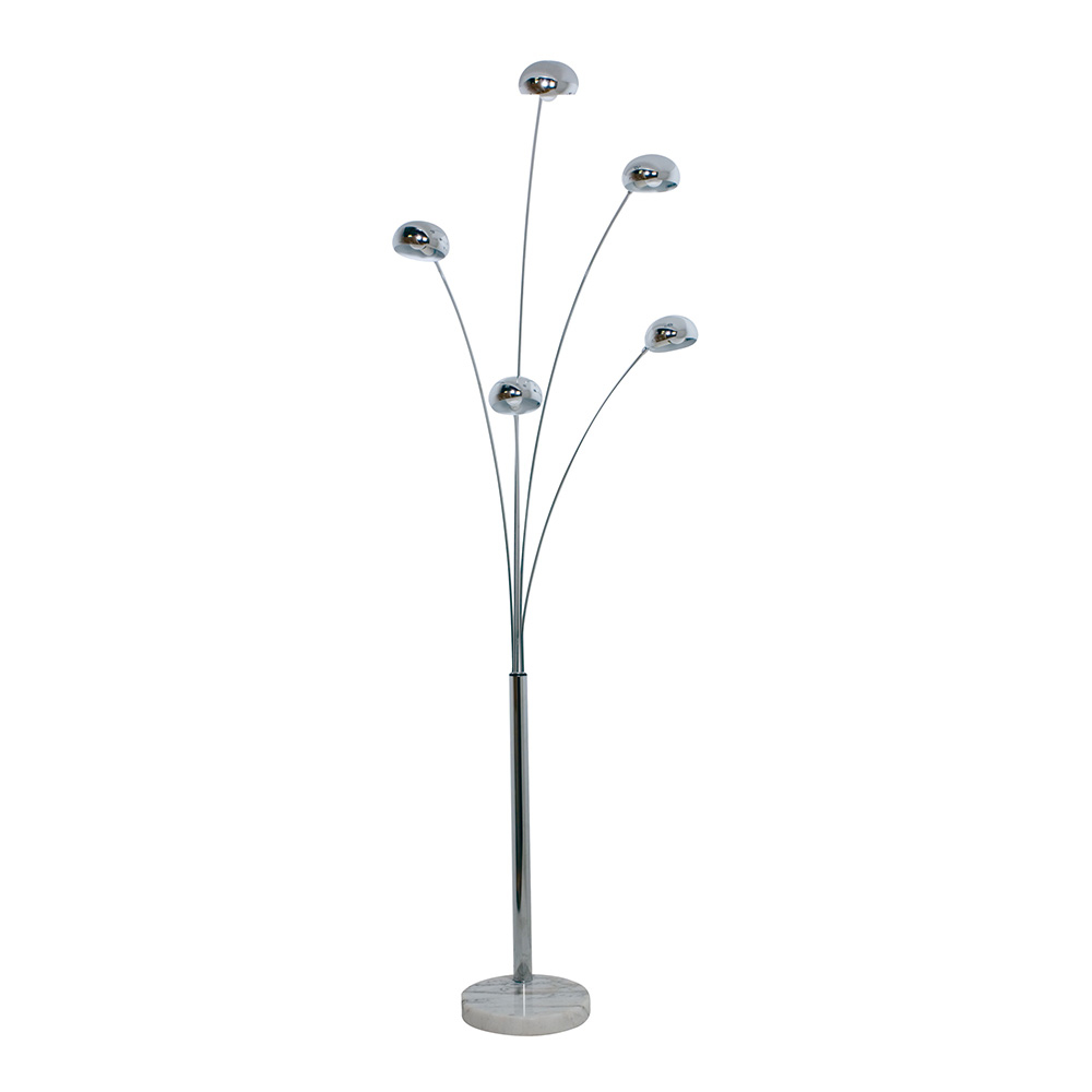 Mantra Multi Arc 5 Light Floor Lamp Chrome Sl91205ch in sizing 1000 X 1000