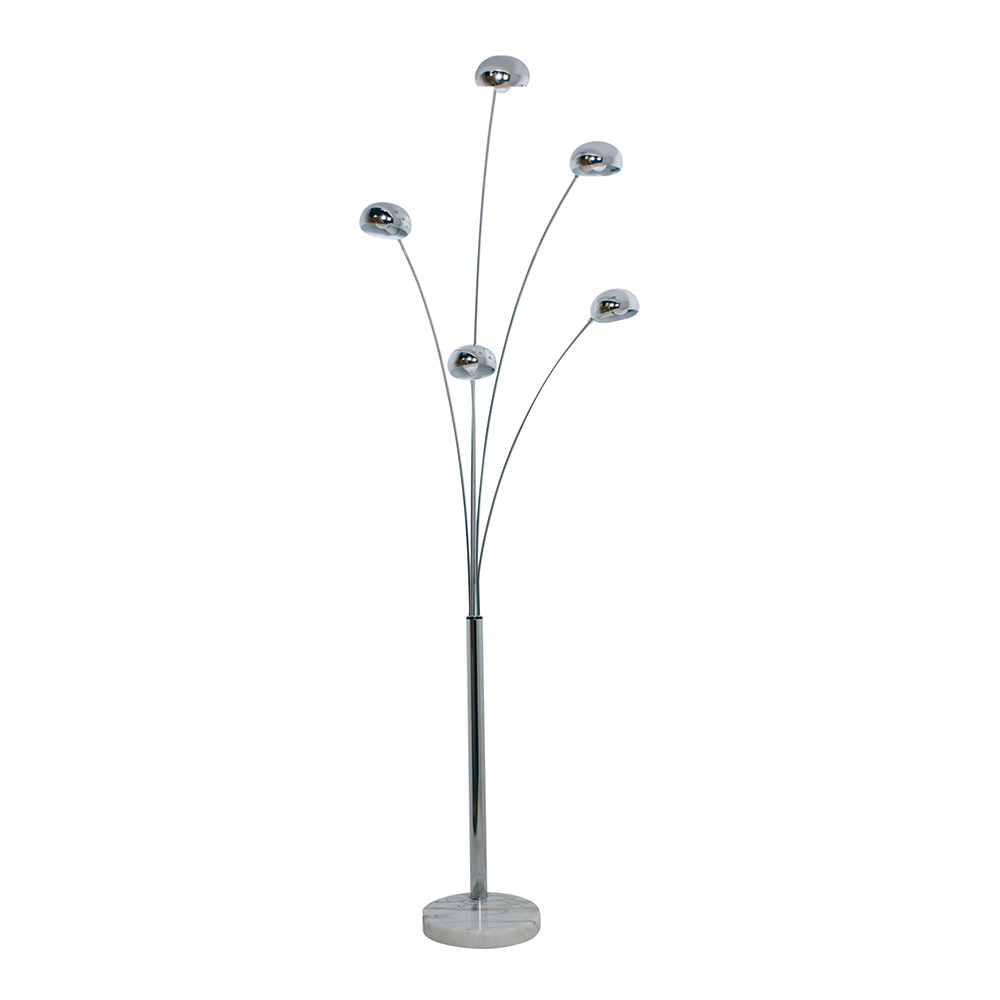 Mantra Multi Arc 5 Light Floor Lamp Chrome Sl91205ch within proportions 1000 X 1000
