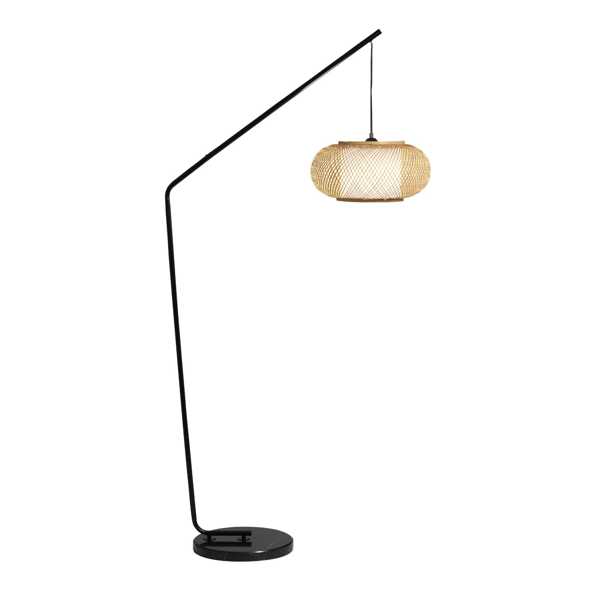 Marble And Bamboo Bali Arc Floor Lamp World Market Arc in size 2000 X 2000