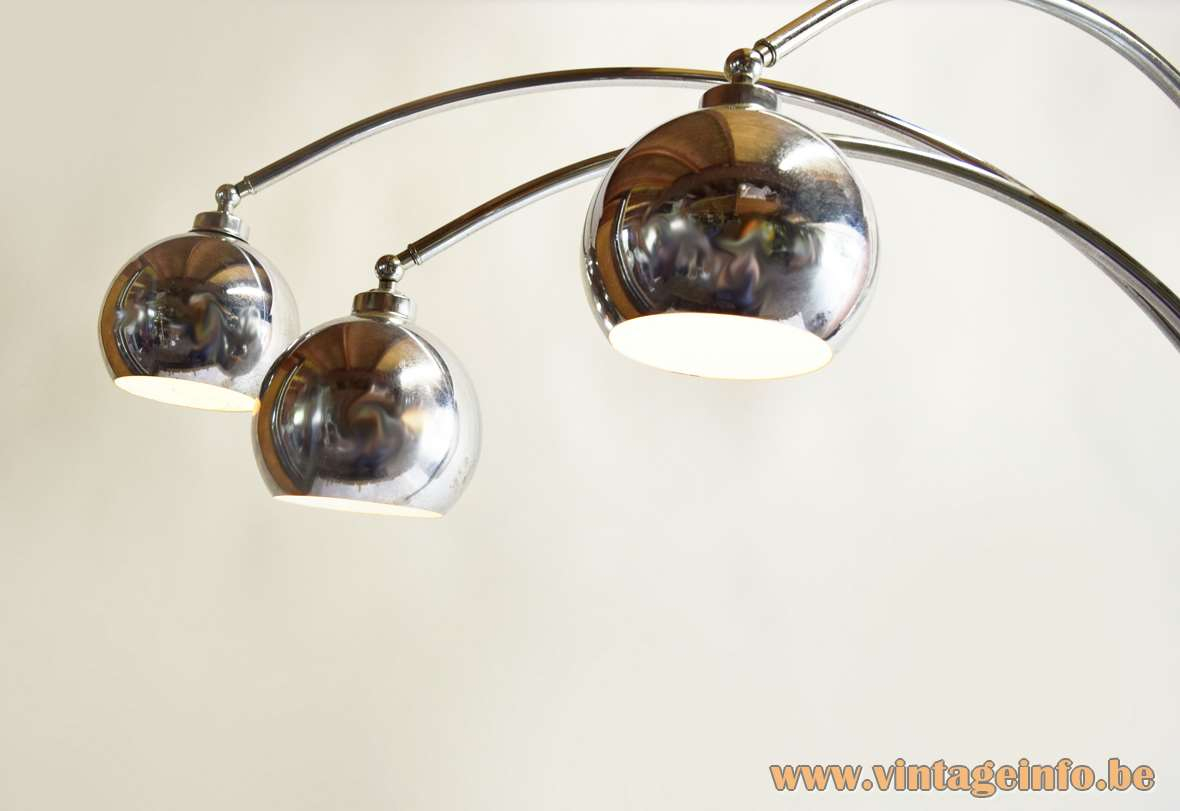 Marble And Chrome Eyeball Floor Lamp Vintage Info All regarding measurements 1180 X 811