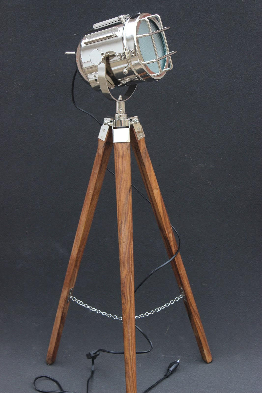 Marine Tripod Floor Lamp In 2019 Wooden Floor Lamps regarding dimensions 1066 X 1600