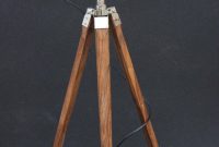 Marine Tripod Floor Lamp Wooden Floor Lamps Decorative for proportions 1066 X 1600