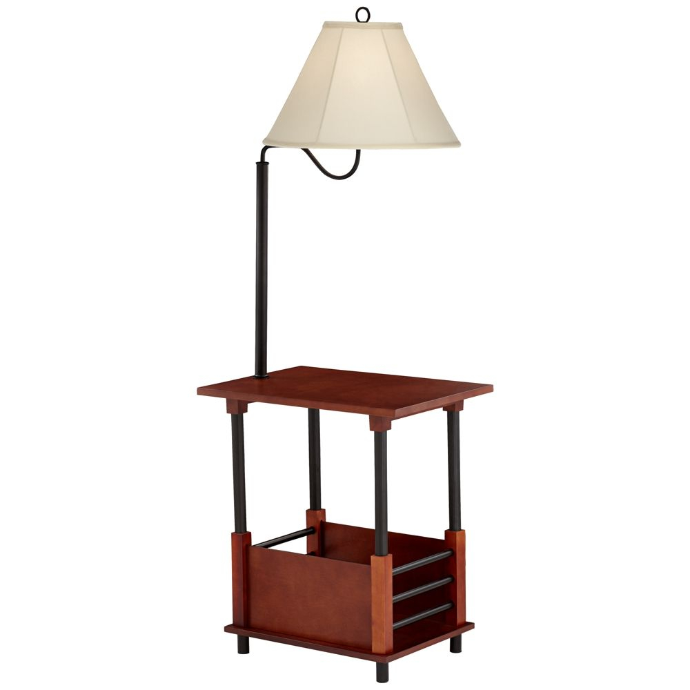 Marville Mission Style Floor Lamp With End Table 2t841 for proportions 1000 X 1000