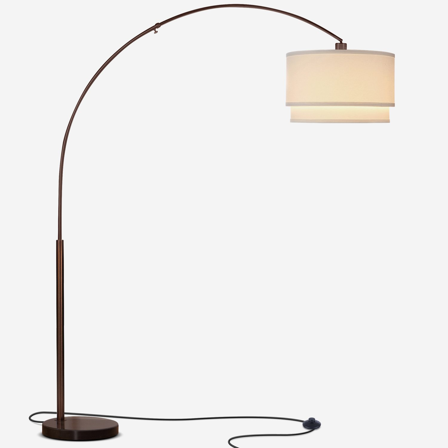 Mason Led Arc Floor Lamp With Marble Base Tall Standing Modern with dimensions 1500 X 1500