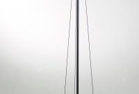 Matt Black Floor Lamp Nearly 2m Tall Stayed With 3 Guys Anchored On A Steel Base with regard to size 960 X 1791