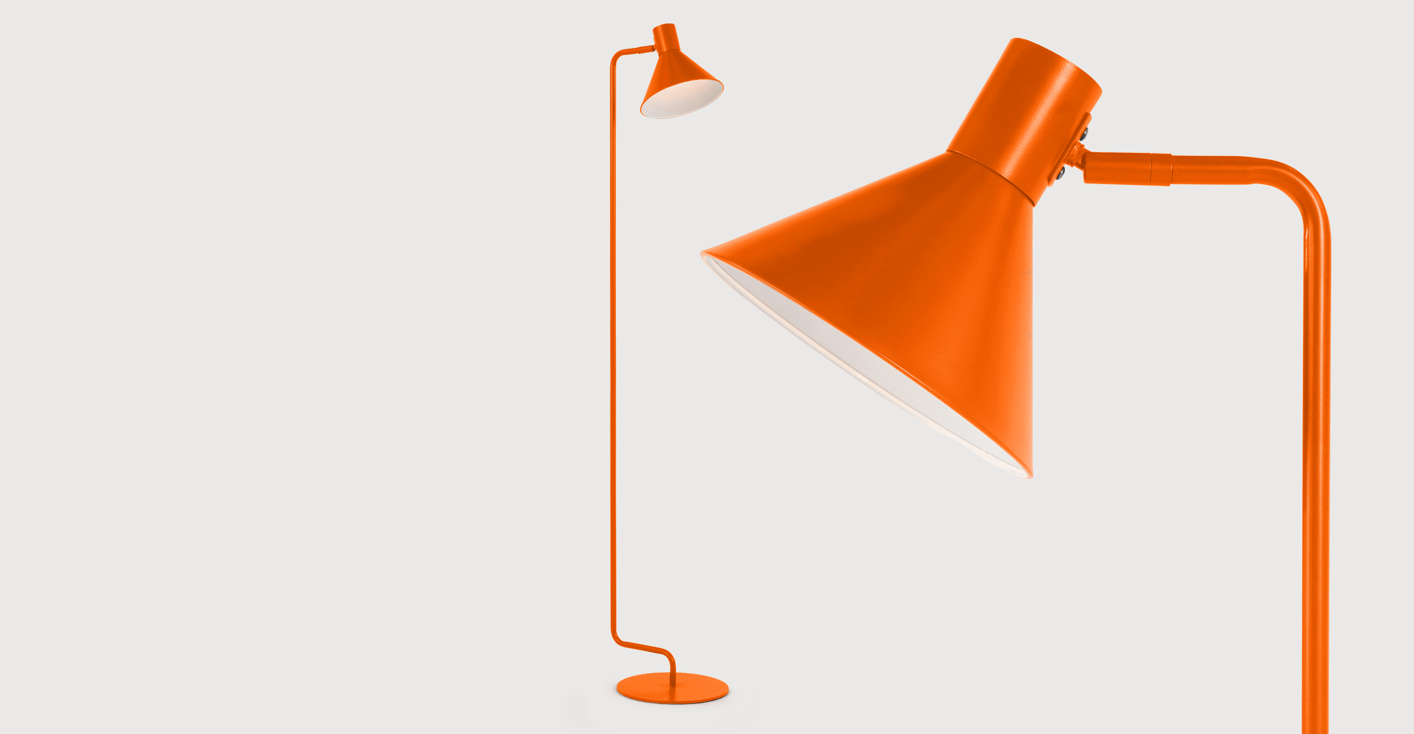 Matt Burnt Orange Task Floor Lamp Truman Blue Floor Lamps with regard to measurements 2889 X 1500
