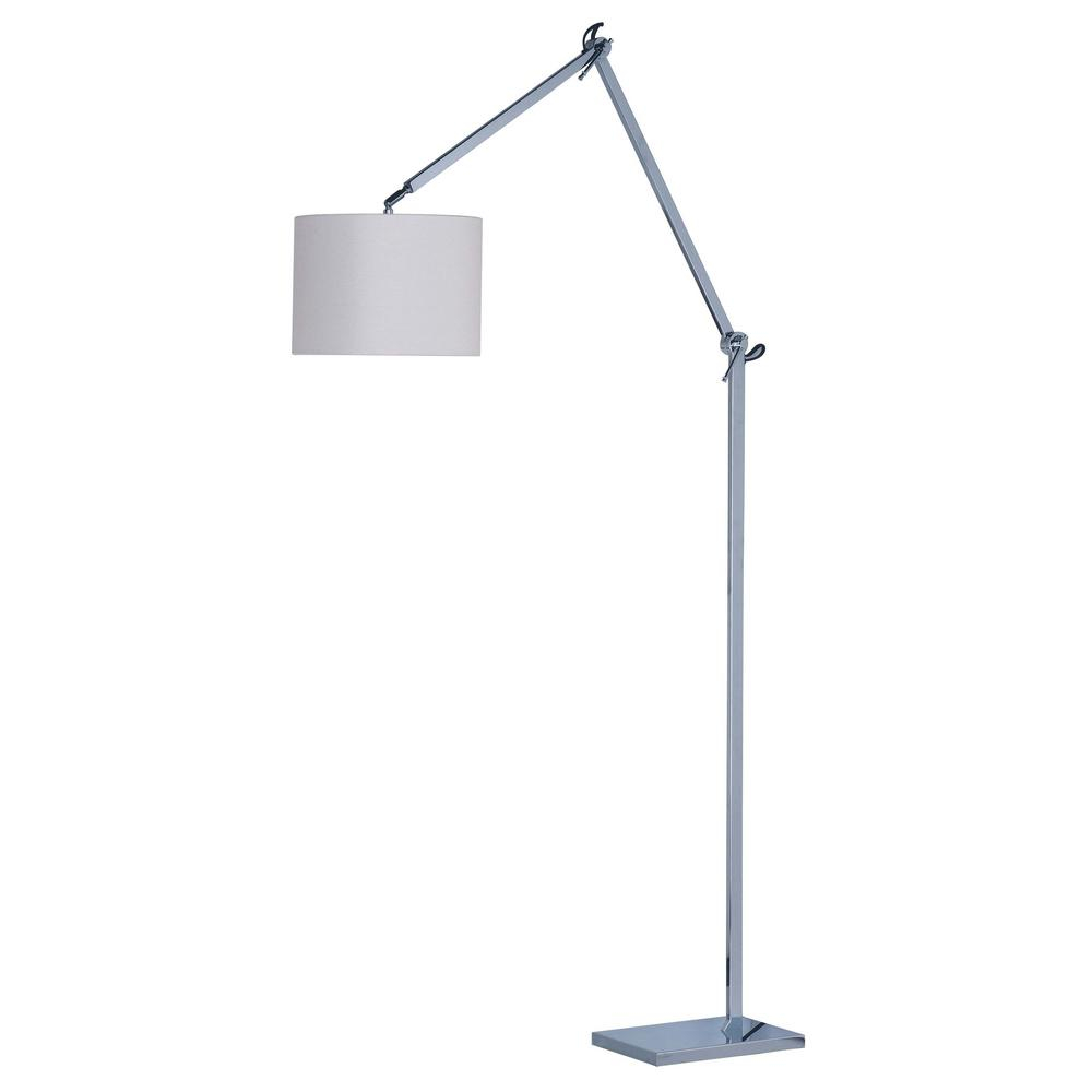 Maxim Lighting Hotel 48 In Tall Polished Chrome Floor Lamp in size 1000 X 1000